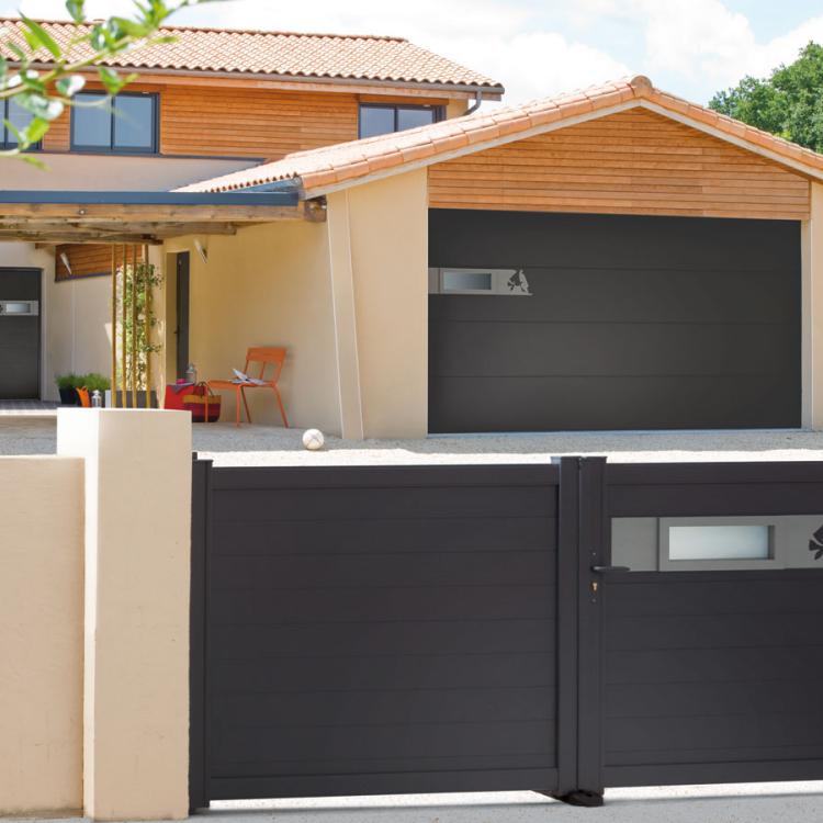 Portails motorisés Alu, PVC, Bois GES Habitat - Menuisier Marmande et Tonneins