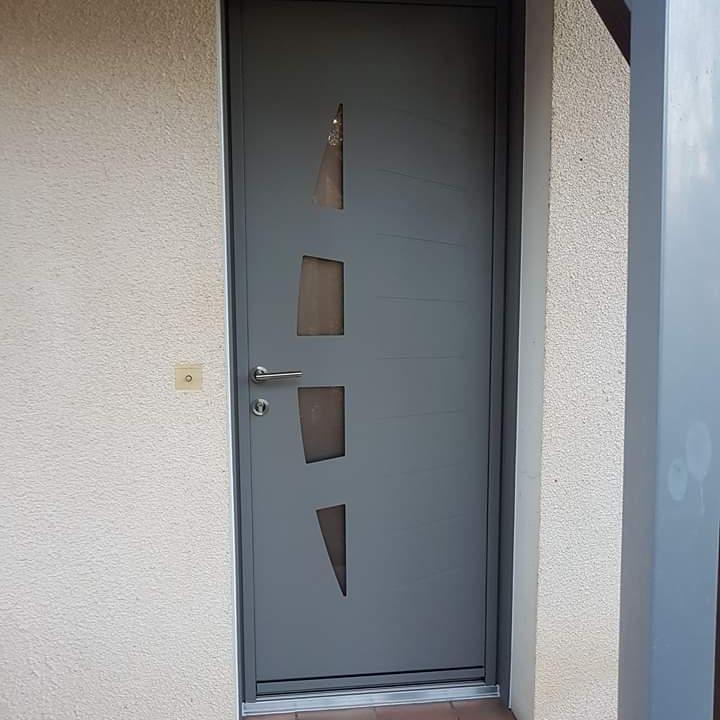 Porte d'entrée alu/PVC/composite GES Habitat - menuisier Marmande Tonneins