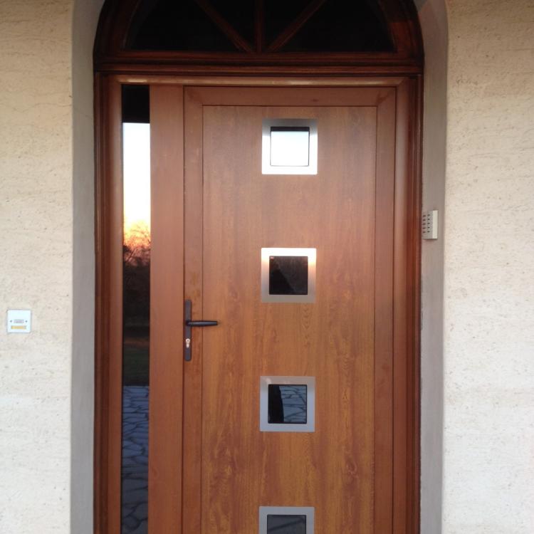 Porte d'entrée alu/PVC/composite GES Habitat - menuisier Marmande Tonneins